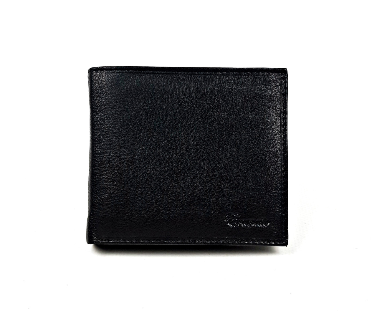 Чоловічий шкіряний гаманець Eremette 11х10х2 см Чорний