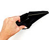 Чоловічий шкіряний гаманець Eremette 11х10х2 см Чорний, фото 6