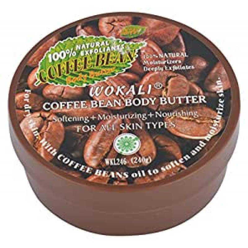 Крем для тіла на основі олії Wokali Coffee Bean Body Butter WKL246