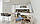 Вінілова наклейка на стіл Будиночки Прованс (на меблі інтер'єрна ПВХ плівка 3Д) ретро коричневий 600*1200мм, фото 2