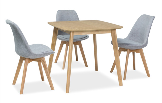 Квадратний обідній стіл Signal Mosso III 80x80 см для кухні дуб в скандинавському стилі Польща Квадратний обідній стіл Signal Mosso III 80x80 см для кухні дуб в скандинавському стилі Польща