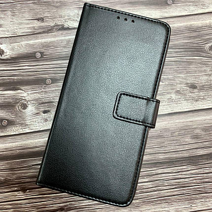 Чехол-книга для Xiaomi Redmi 8 Premium чохол-книжка с хлястиком застежкой на Сяоми редми 8 черная, фото 1