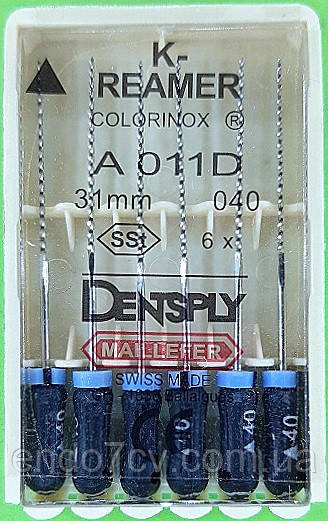 K-Reamer 40 31 mm Colorinox DENTSPLY MAILLEFER (Рімер 40 31 мм Майліфер)