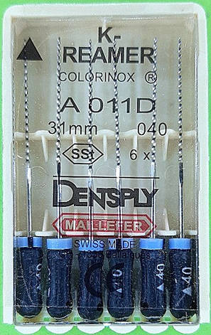 K-Reamer 40 31 mm Colorinox DENTSPLY MAILLEFER (Рімер 40 31 мм Майліфер), фото 2