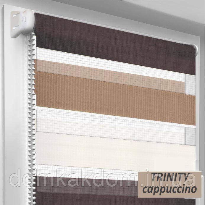 Рулонні штори день-ніч TRINITY CAPPUCCINO, фото 1