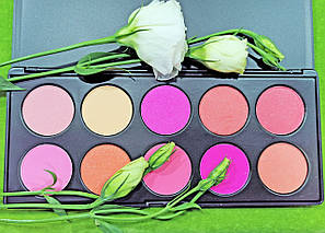 Палітра рум'ян MAC 10 відтінків