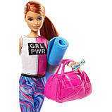 Кукла Барби Фитнес Barbie Fitness Doll, Red-Haired, with Puppy Accessories, фото 3