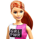 Кукла Барби Фитнес Barbie Fitness Doll, Red-Haired, with Puppy Accessories, фото 4