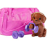 Кукла Барби Фитнес Barbie Fitness Doll, Red-Haired, with Puppy Accessories, фото 5