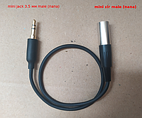 Кабель Mini XLR 3 Pin папа на mini jack 3,5 мм папа качество