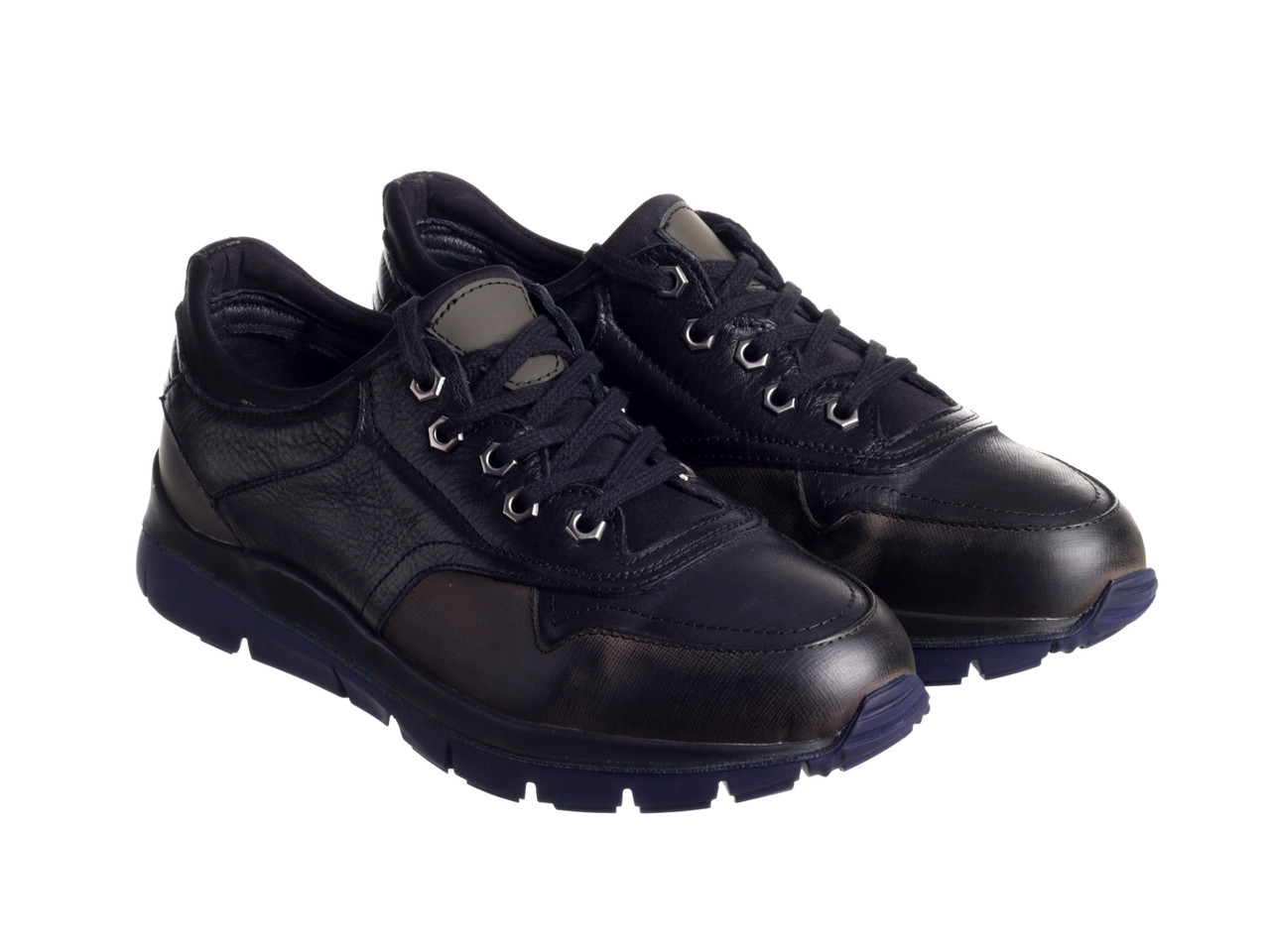 Кросівки Etor 8973-194 чорний+оливковий