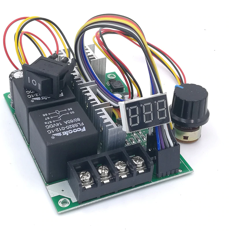 ШИМ контролер регулятор напруження PWM DC 10-55V 40/60A реверс (ДИММЕР димер) регулятор обертів двигуна
