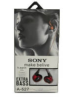 Вакуумные наушники SONY A-527 (Red)