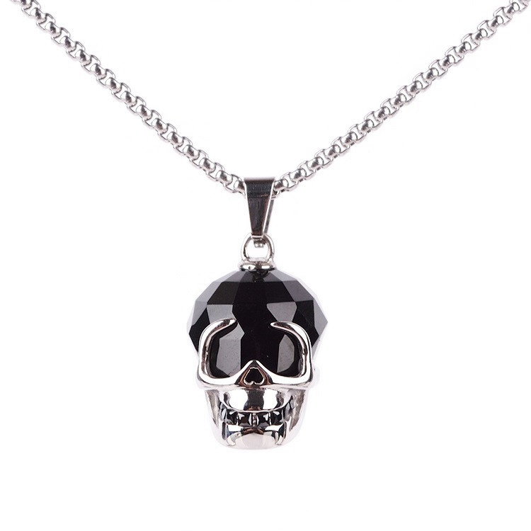 Купити Кулон чоловічий "ЧеРЕП" у стилі Swarovski, сталь, ціна 689 ...
