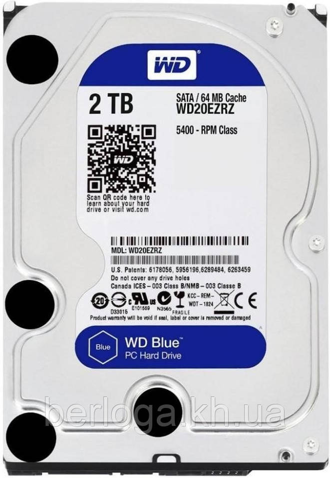 Жорсткий диск WD Blue WD20EZRZ 2 TB
