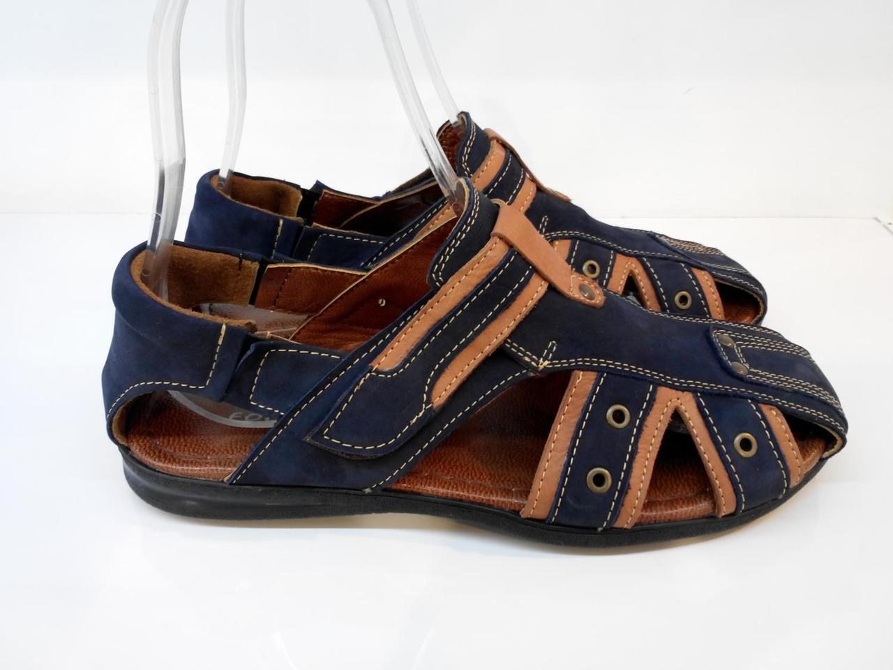 Сандалії Etor 334-7028 синій+рудий, фото 1