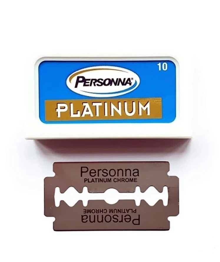 Леза Personna Platinum Blue Double Edge Razor Blade 10 шт