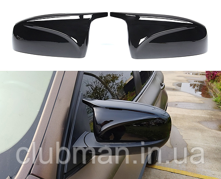 Накладки на дзеркала M Performance BMW (БМВ) X5 E70 X6 E71 (2007-2014) Глянець, фото 1