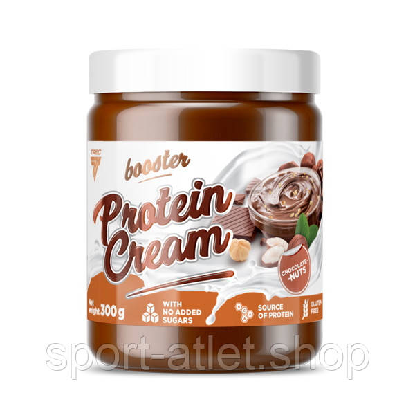 Замінник харчування Trec Nutrition Protein Cream Booster, 300 грамів Шоколад-горіх