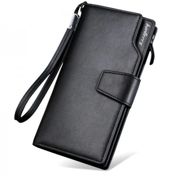 Гаманець Baellerry S1063 BLACK, Місткий гаманець чоловічий, Портмоне чоловіче, Чоловічий клатч-портмоне
