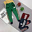 Чорні, зелені та бордові спортивні штани дитячі для хлопчика і дівчинки з лампасами Адидас, фото 2
