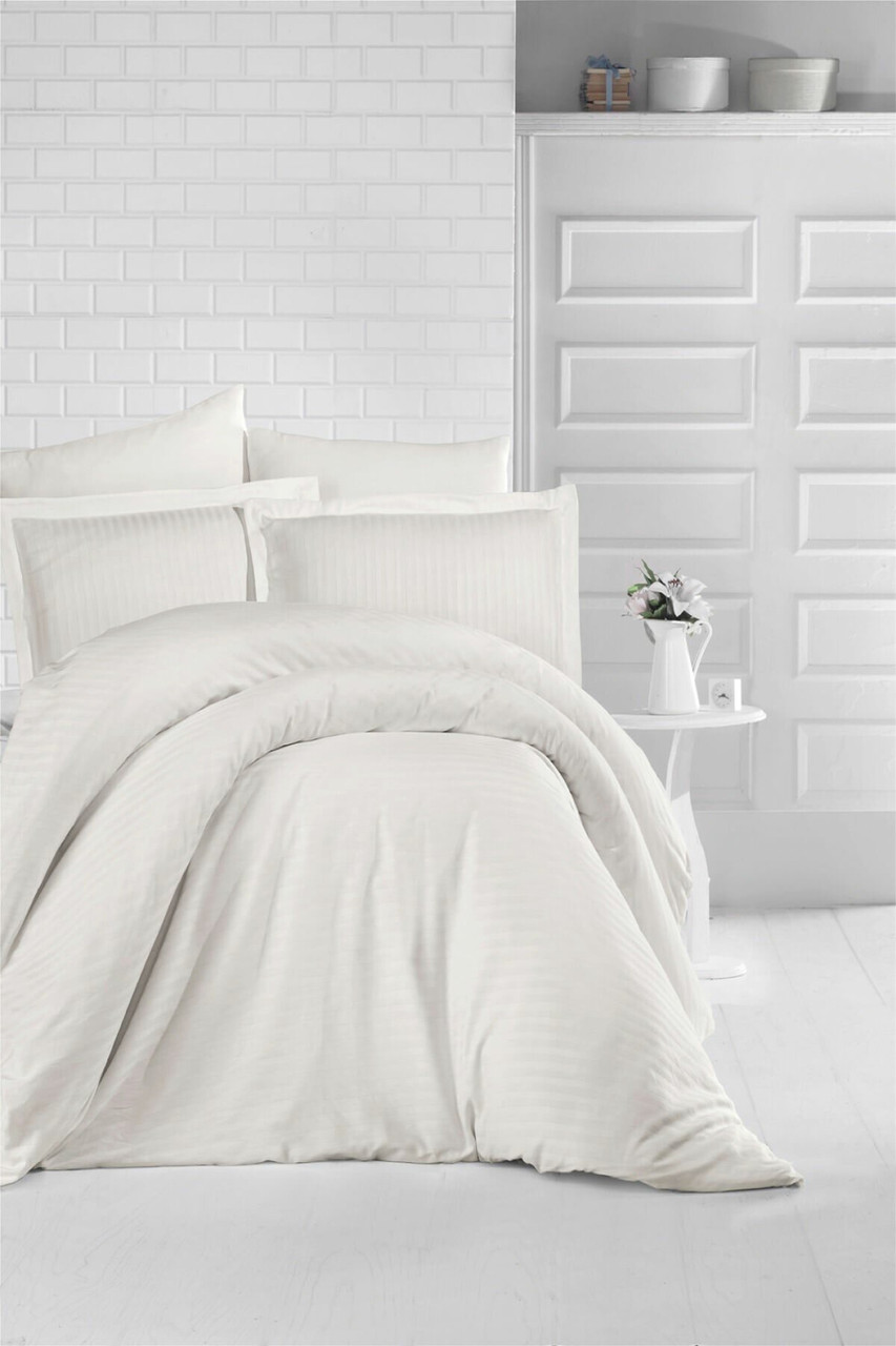 Постільна Білизна CLASY Stripe Krem, фото 1