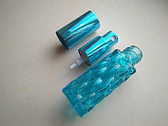 Від 100шт. 20 мл Матильда бірюзовий, флакон, пляшка, скляний в комплекті з розпилювачем,спреєм 18/410