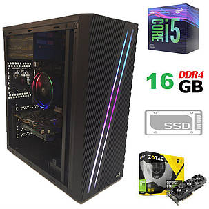Aerocool Tower / Intel Core i5-6500 (4 ядра по 3.2 - 3.6GHz) / 16 GB DDR4 / 240 GB SSD / nVidia GeForce GTX 1070 8GB / Thermaltake 730W, фото 1