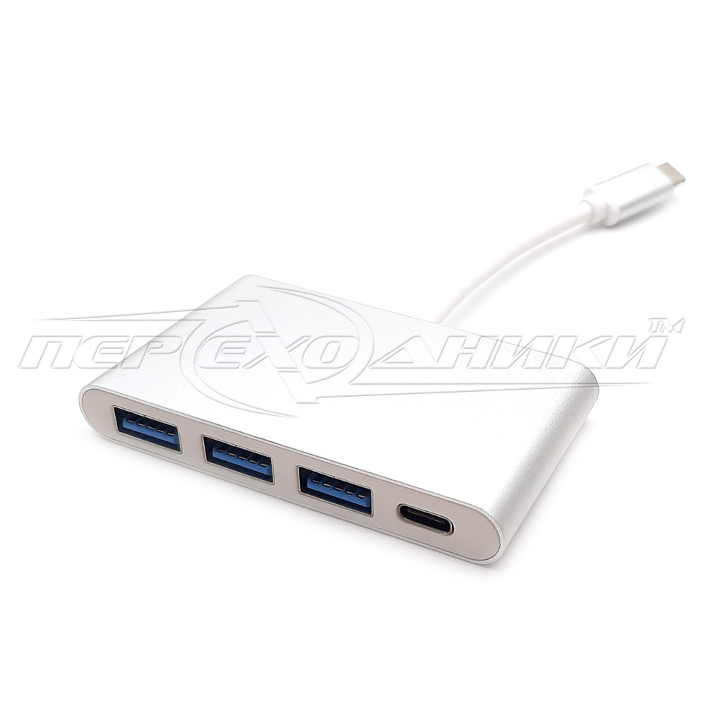 HUB Type-C to 3-Port USB 3.0 + Type-C female, (преміум)