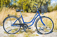 Велосипед женский городской Uniwersal 26 Blue с корзиной Польша