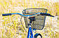 Велосипед жіночий міський Uniwersal 26 Blue з кошиком Польща, фото 6