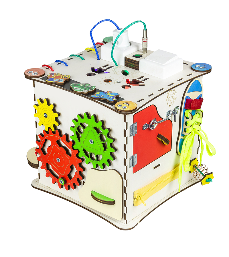 Будиночок розвивальний. Бізіборд K009 з підсвіткою, фото 1