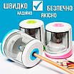 Точилка для олівців електрична Tihoo 8025 зелена, фото 6