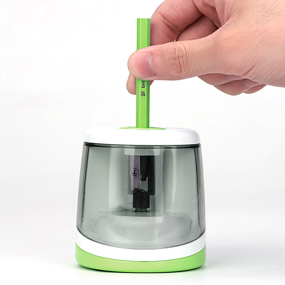 Точилка для олівців електрична Tihoo 8025 зелена, фото 1