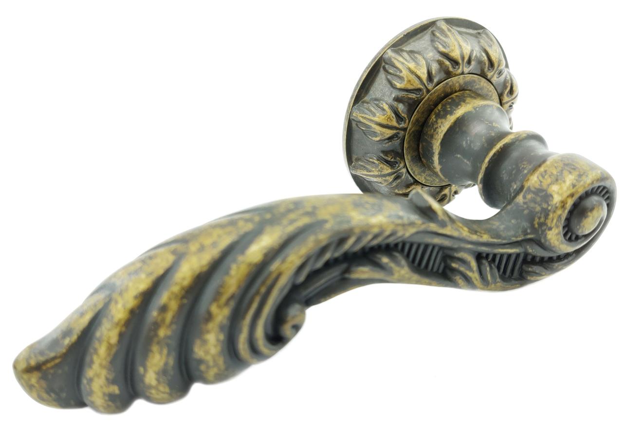 Дверная ручка RDA Antique Collection c накладками-поворотниками, бронза античная (Китай) - фото 5 - id-p1017570756