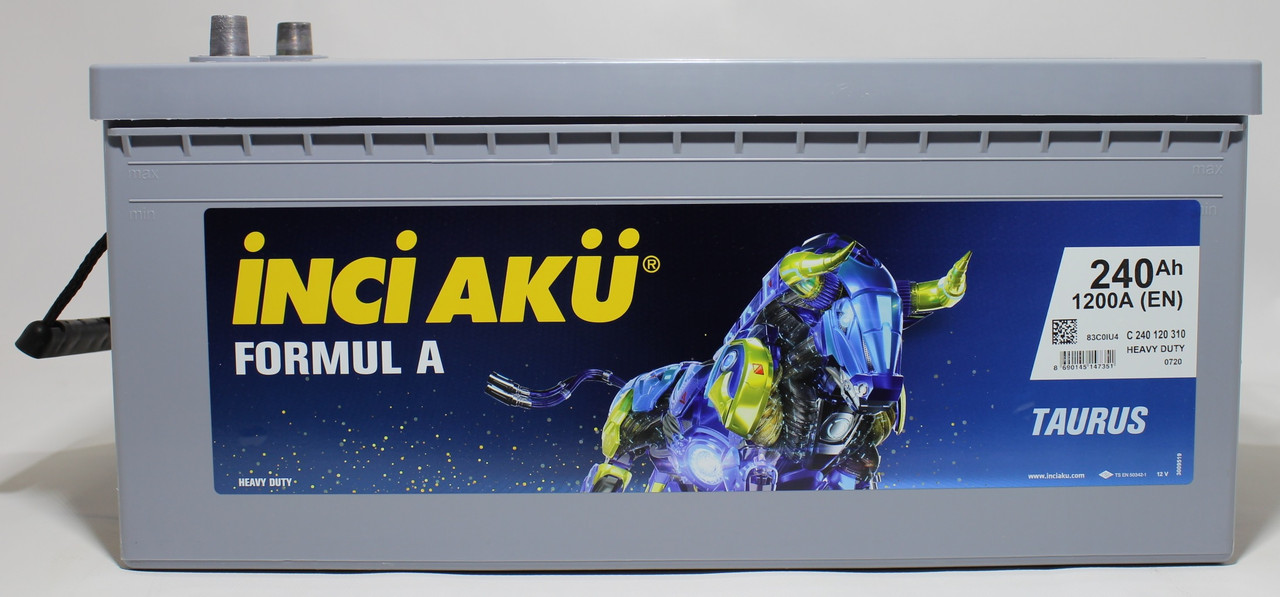Акумулятор Inci Aku Formula 240Ah/1200A R+ D 240 125 310 Автомобільний (Інджі Акю) АКБ Туреччина НДС
