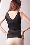 Мереживна стягуюча майка під бюстгальтер, полуграция, утягивающа полуграция (2115), фото 10