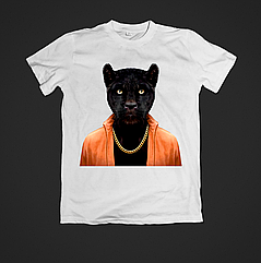 Футболка жіноча з веселим принтом Pantera