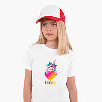 Футболка дитяча Лайки Єдиноріг (Likee Unicorn) Білий (9224-1597) 146