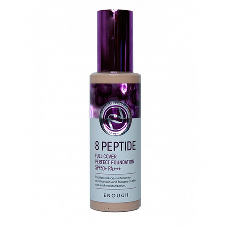 Тональний крем ENOUGH 8 Peptide Full Cover Perfect Foundation, тон 21 (870979), фото 3