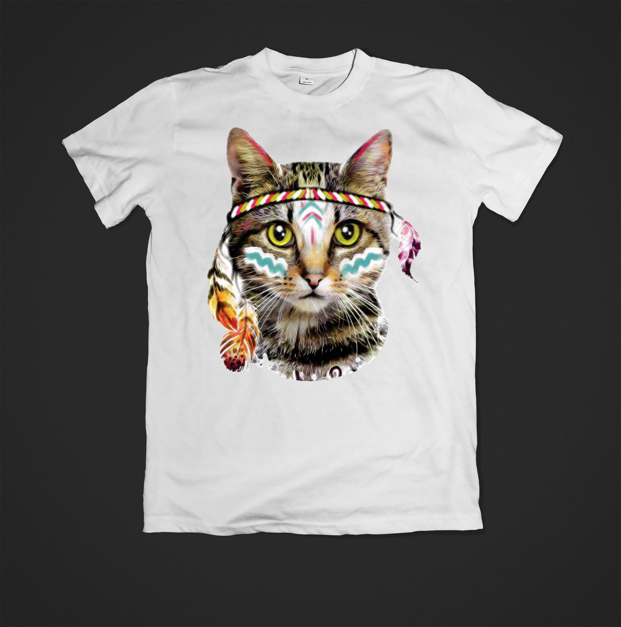 Футболка жіноча з веселим принтом Cat, фото 1