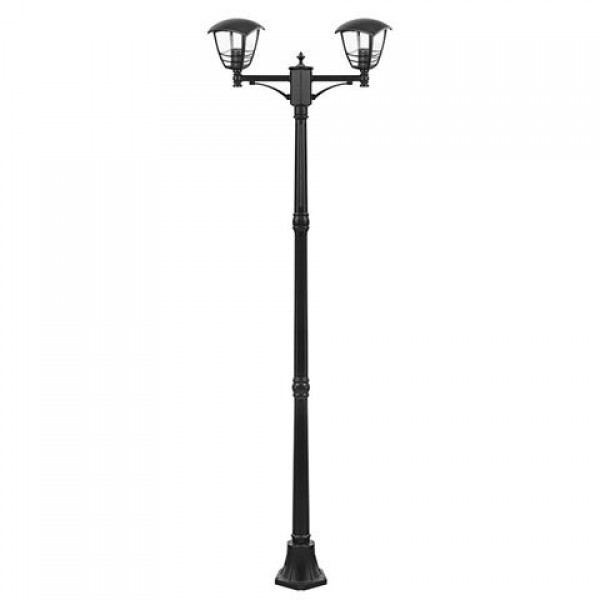 Садово-парковий світильник/ліхтар ландшафтний (цоколь Е27, IP44, метал, чорний) NAR-6, фото 1