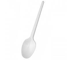 Ложка для кави, біла - 100шт/уп