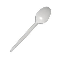 Ложка столова, біла - 100шт/уп
