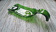 Еко-тарілка зі сплющеної винної пляшки Round зелена, оливкова, фото 3