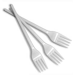 Вилка столова, біла - 100шт/уп