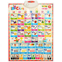 Іінтерактивний розвиваючий плакат 7031 ENG рос /англ мови, фото 2
