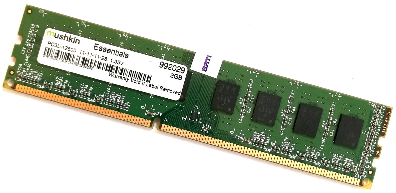 Оперативная память Mushkin Essentials DDR3L 2Gb 1600MHz 12800U 2R8 CL11 (992029) Б/У