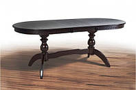 Стол деревянный Оскар Версаче раскладной 1600(+400)х900 темный орех