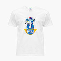 Футболка дитяча Робокар Полі (Robocar Poli) Білий (9224-1620) 146